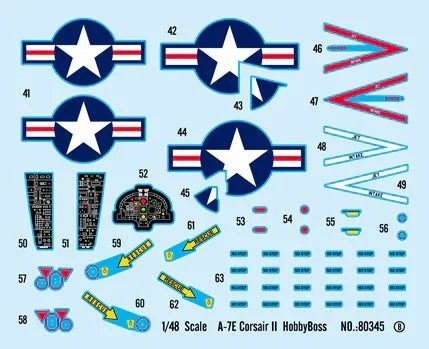Hobby Boss 80345 A-7E Corsair II 1/48 Model Kit - A-Z Toy Hobby