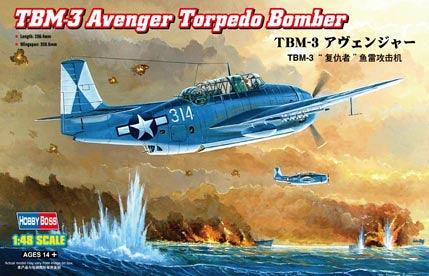 Hobby Boss 80325 TBM-3 Avenger Torpedo Bomber 1/48 Model Kit - A-Z Toy Hobby