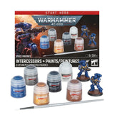 Warhammer 40,000 Space Marines: Intercessors + Paints Set 60-11