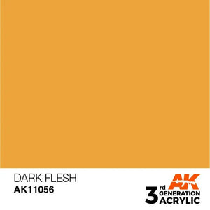 AK Interactive AK11056 3G Dark Flesh Acrylic Paint 17ml - A-Z Toy Hobby