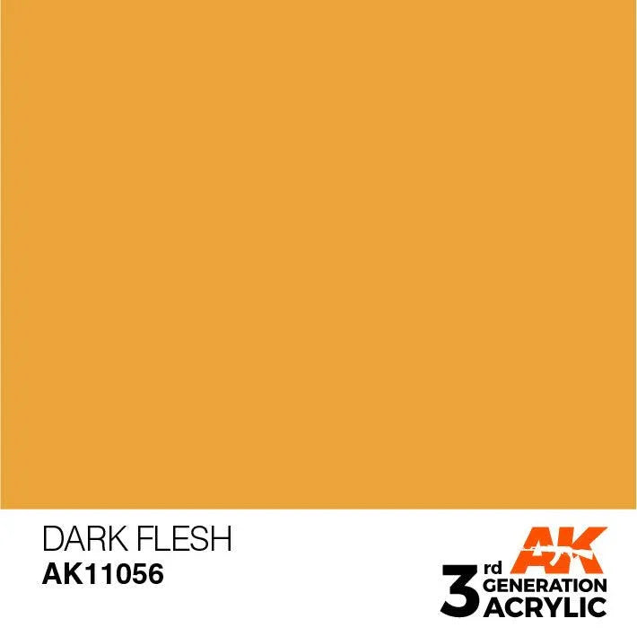AK Interactive AK11056 3G Dark Flesh Acrylic Paint 17ml - A-Z Toy Hobby