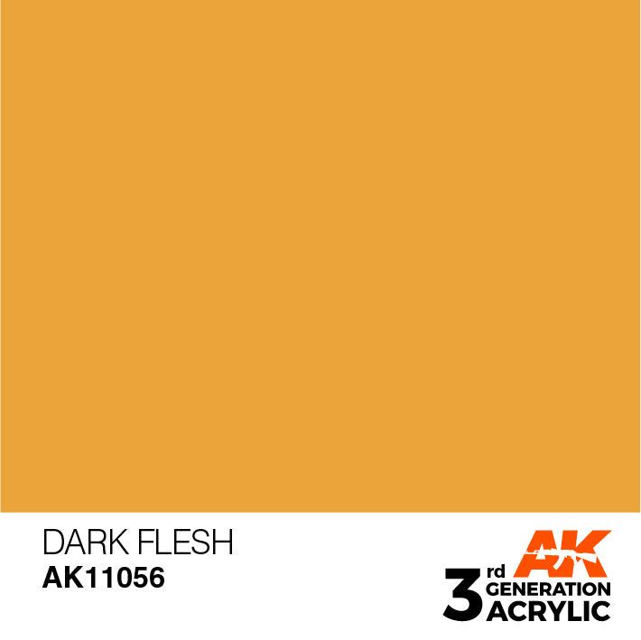 AK Interactive AK11056 3G Dark Flesh Acrylic Paint 17ml - A-Z Toy Hobby