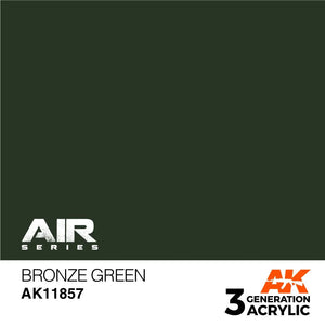 AK Interactive AK11857 3G Air Bronze Green Paint 17ml - A-Z Toy Hobby