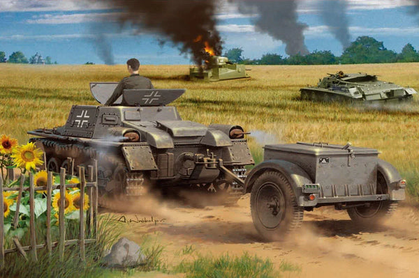 Hobby Boss 80146 Munitionsschlepper auf Panzerkampfwagen I ausf A with Ammo Trailer 1/35 Model Kit