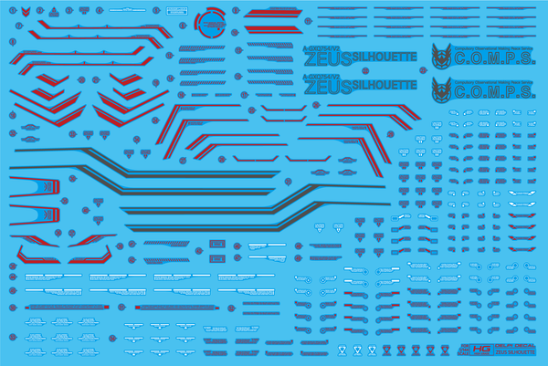 Delpi Water Decal For HG Zeus Silhouette