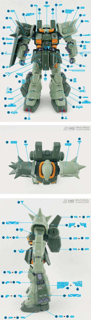 Delpi Water Decal For HG Hi-Zack - A-Z Toy Hobby