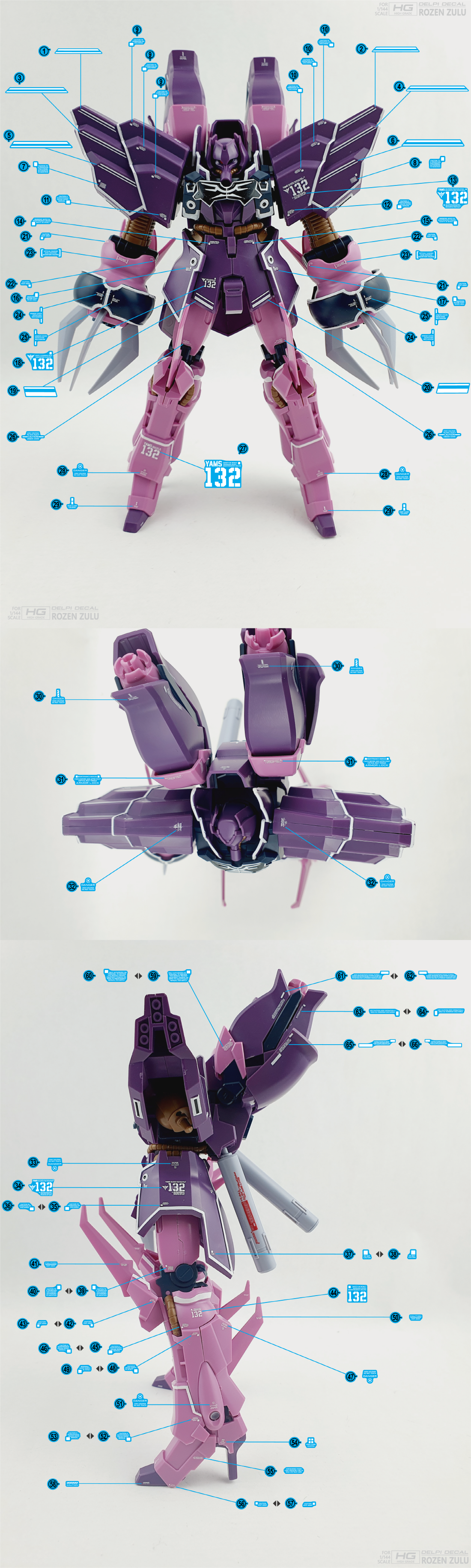 Delpi Water Decal For HG Rozen Zulu - A-Z Toy Hobby