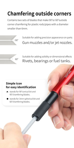 DSPIAE Plastic Chamfering Tool AT-CT - A-Z Toy Hobby