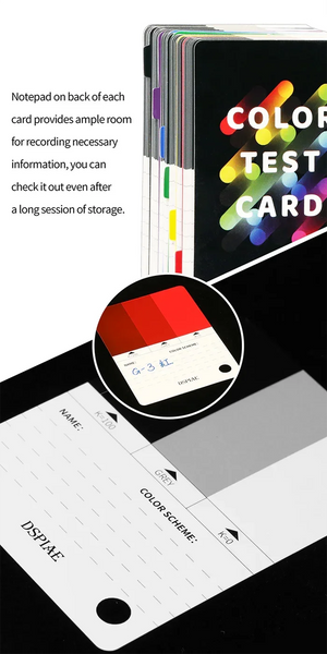 DSPIAE Paint Color Test Card CC-01 - A-Z Toy Hobby