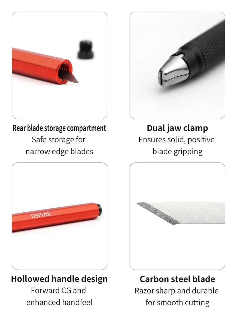 DSPIAE Aluminum Alloy Hobby Knife AT-DK - A-Z Toy Hobby