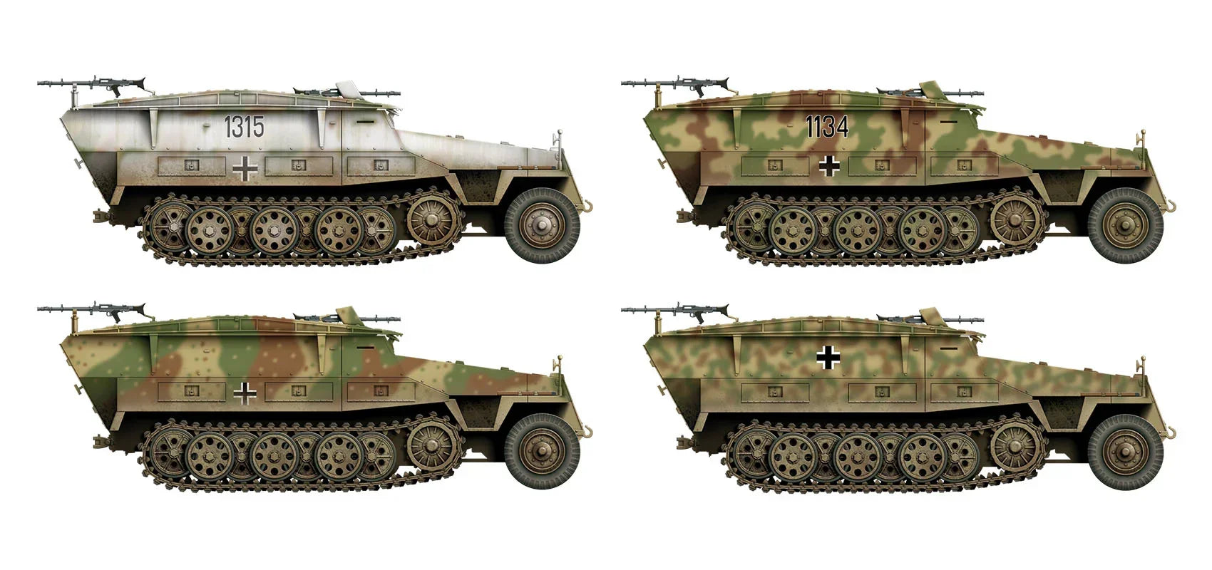 Das Werk 35030 Mtl.Pi.Pzwg. Sd.Kfz.251/7 Ausf.D (2 in 1) 1/35 Model Kit - A-Z Toy Hobby