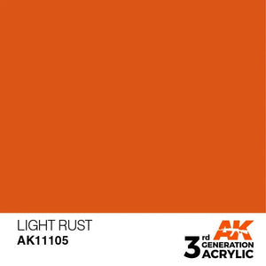 AK Interactive AK11105 3G Light Rust Acrylic Paint 17ml - A-Z Toy Hobby