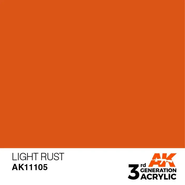AK Interactive AK11105 3G Light Rust Acrylic Paint 17ml - A-Z Toy Hobby
