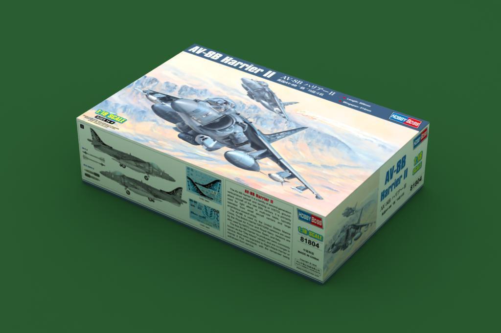 Hobby Boss 81804 AV-8B Harrier II 1/18 Model Kit - A-Z Toy Hobby