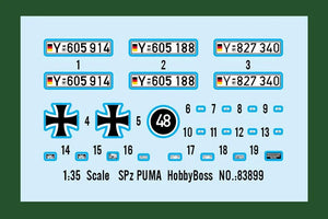 Hobby Boss 83899 SPz Puma 1/35 Model Kit - A-Z Toy Hobby