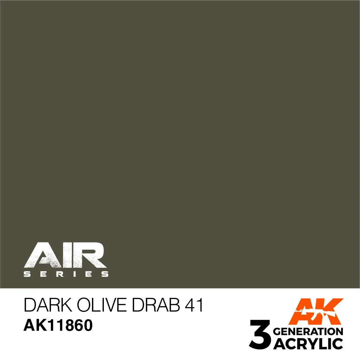 AK Interactive AK11860 3G Air Dark Olive Drab 41 Paint 17ml - A-Z Toy Hobby