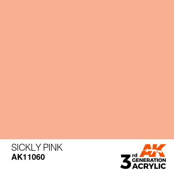 AK Interactive AK11060 3G Sickly Pink Acrylic Paint 17ml - A-Z Toy Hobby