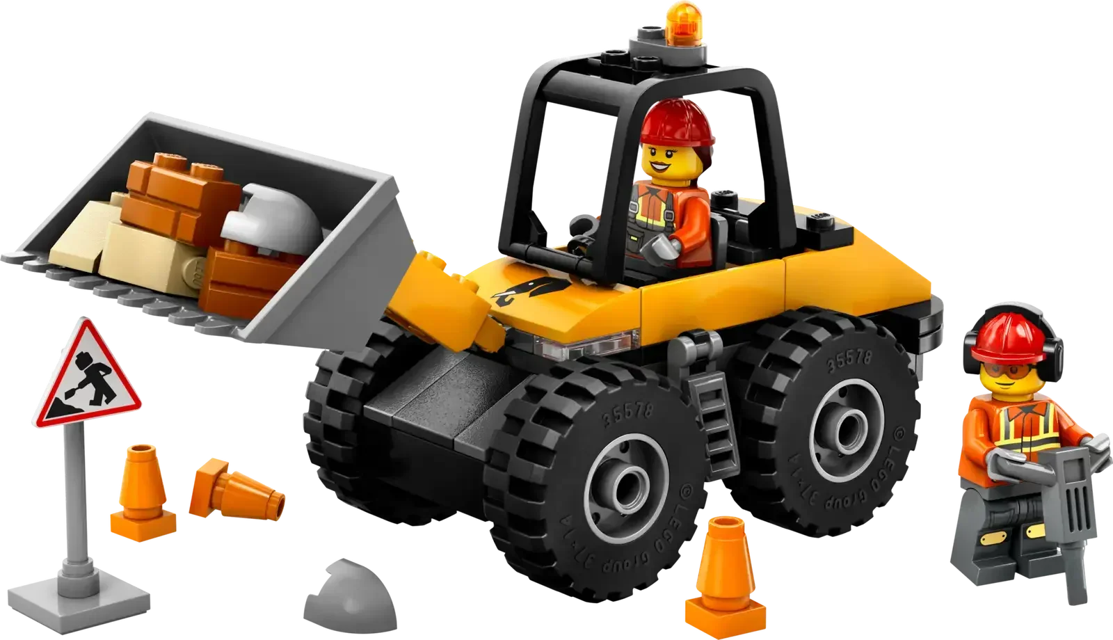 LEGO Yellow Construction Wheel Loader 60450 - City - A-Z Toy Hobby