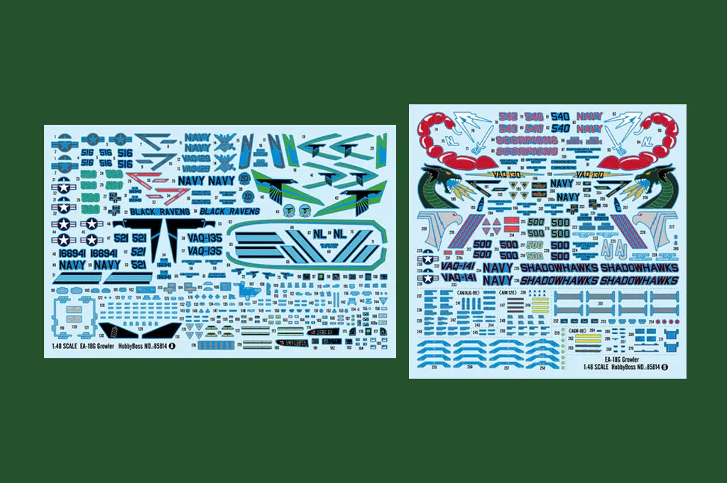 Hobby Boss 85814 EA-18G Growler 1/48 Model Kit - A-Z Toy Hobby