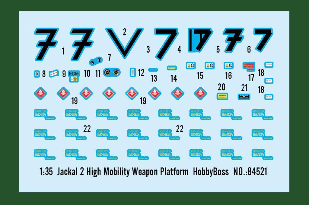 Hobby Boss 84521 Jackal 2 High Mobility Weapon Platform 1/35 Model Kit - A-Z Toy Hobby