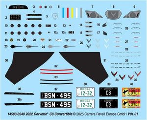 Revell 2022 Corvette Hardtop Convertible 1/25 Model Kit - A-Z Toy Hobby