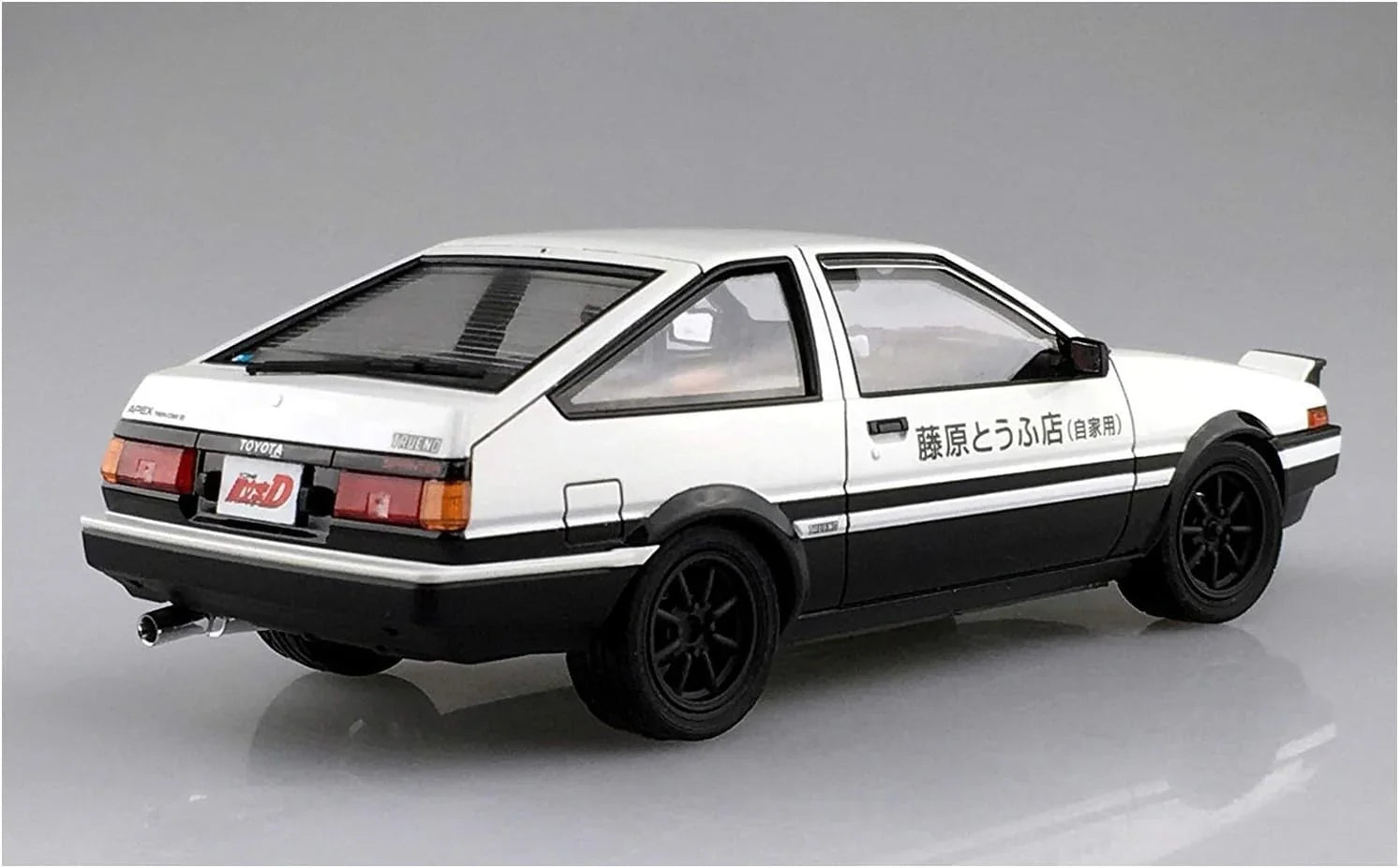 Aoshima 05960 Initial D 5 Takumi Fujiwara 86 Trueno Vol.1 Ver. Toyota 1/24 Model Kit - A-Z Toy Hobby