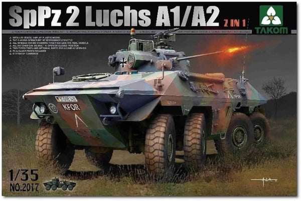 Takom 2017 Bundeswehr Luchs SpPz 2 A1/A2 2 In 1 1/35 Model Kit - A-Z Toy Hobby