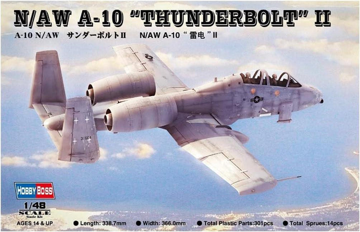 Hobby Boss 80324 N/AW A-10A Thunderbolt II 1/48 Model Kit - A-Z Toy Hobby