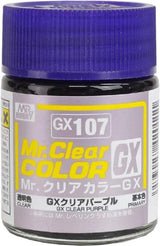 Mr. Hobby GX107 Mr. Clear Color GX Clear Purple Lacquer Paint 18ml - A-Z Toy Hobby