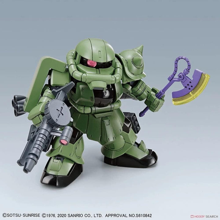 Bandai Hello Kitty / Zaku II SD Gundam Cross Silhouette Model Kit - A-Z Toy Hobby