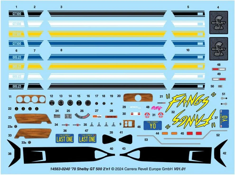 Revell 1970 Shelby GT-500 1/25 Model Kit - A-Z Toy Hobby