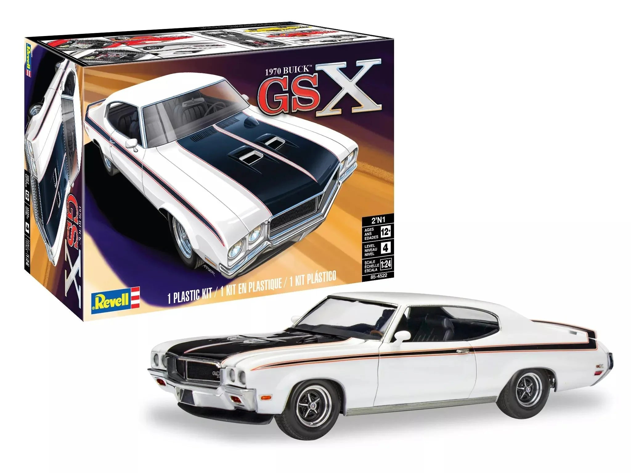 Revell 1970 Buick GSX 2 in 1 1/24 Model Kit - A-Z Toy Hobby