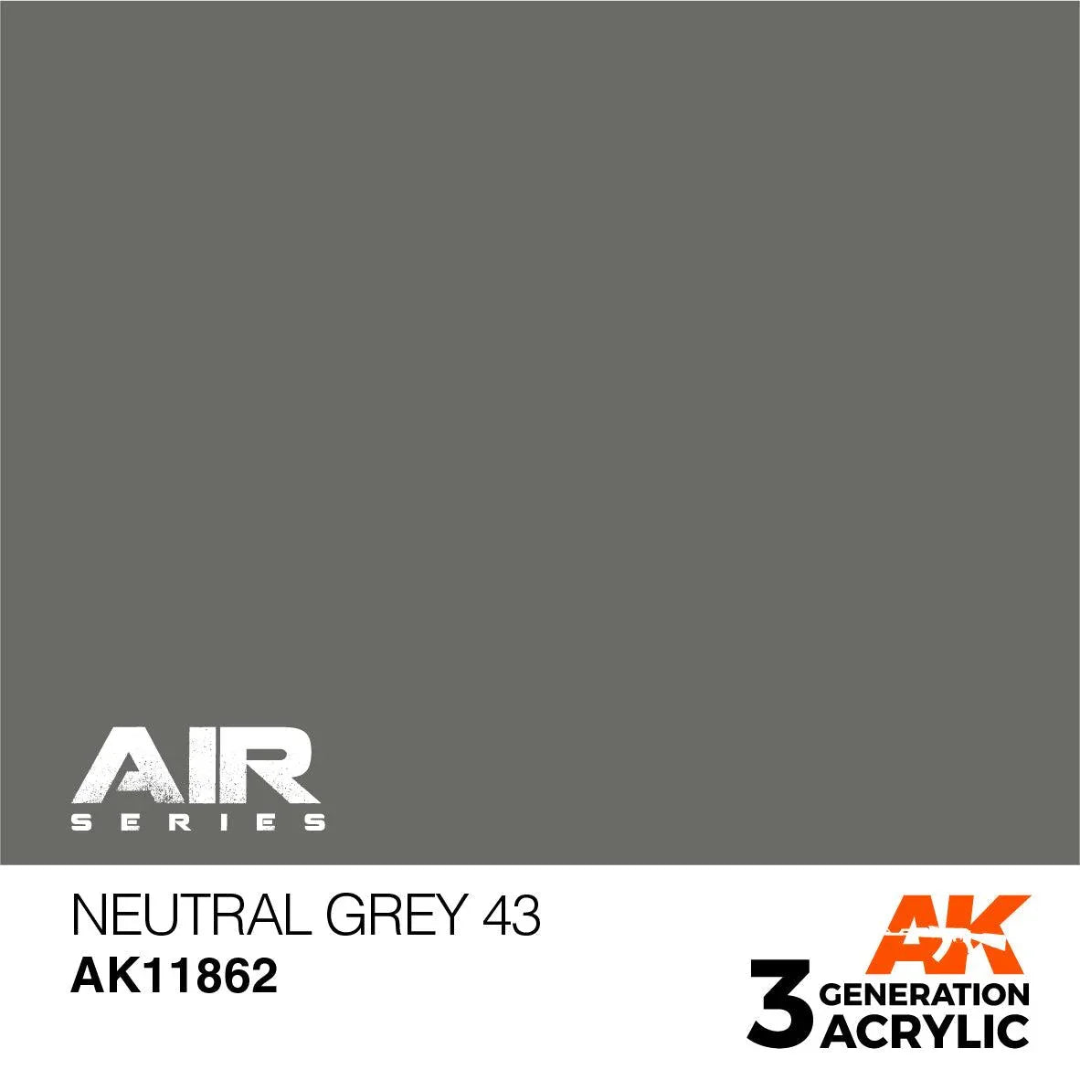 AK Interactive AK11862 3G Air Neutral Grey 43 Paint 17ml - A-Z Toy Hobby