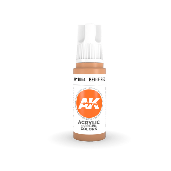 AK Interactive AK11064 3G Beige Red Acrylic Paint 17ml - A-Z Toy Hobby