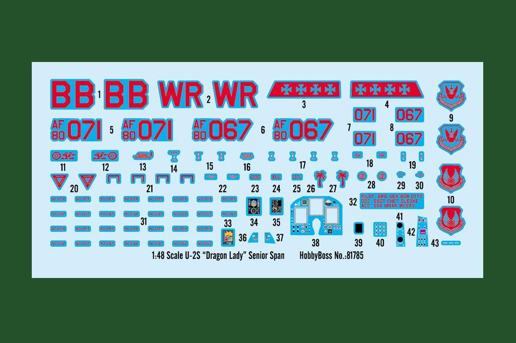 Hobby Boss 81785 U-2S Dragon Lady Senior Span 1/48 Model Kit - A-Z Toy Hobby