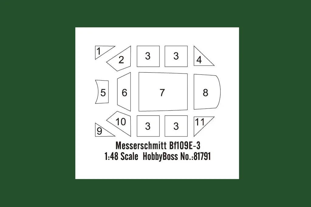 Hobby Boss 81791 Messerschmitt Bf109E-3 1/48 Model Kit - A-Z Toy Hobby