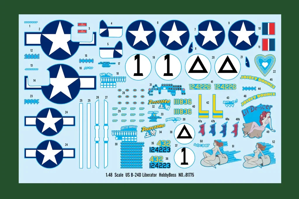 Hobby Boss 81775 US B-24D Liberator 1/48 Model Kit - A-Z Toy Hobby