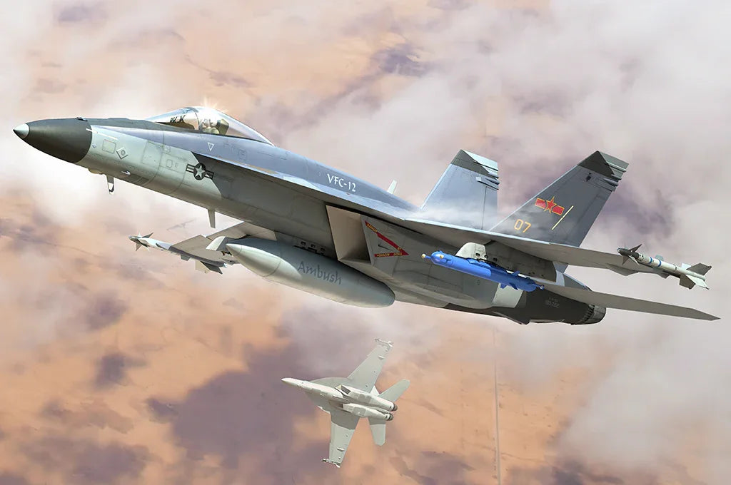 Hobby Boss 85818 F/A-18E Super Hornet VFC-12 1/48 Model Kit - A-Z Toy Hobby