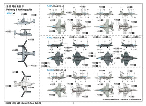 Trumpeter 05638 USS Gerald R. Ford CVN-78 1/350 Model Kit - A-Z Toy Hobby