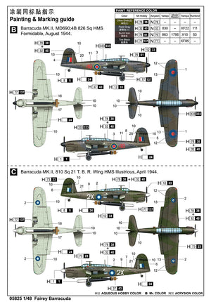 Trumpeter 05825 Fairey Barracuda 1/48 Model Kit - A-Z Toy Hobby