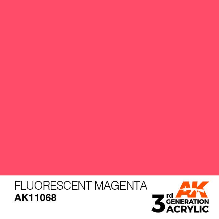 AK Interactive AK11068 3G Fluorescent Magenta Acrylic Paint 17ml - A-Z Toy Hobby