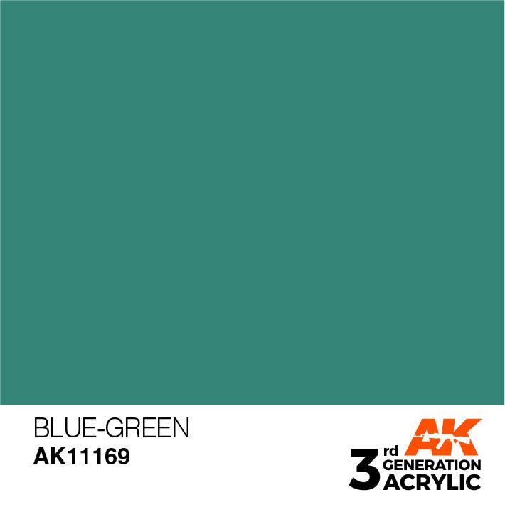 AK Interactive AK11169 3G Blue Green Acrylic Paint 17ml - A-Z Toy Hobby