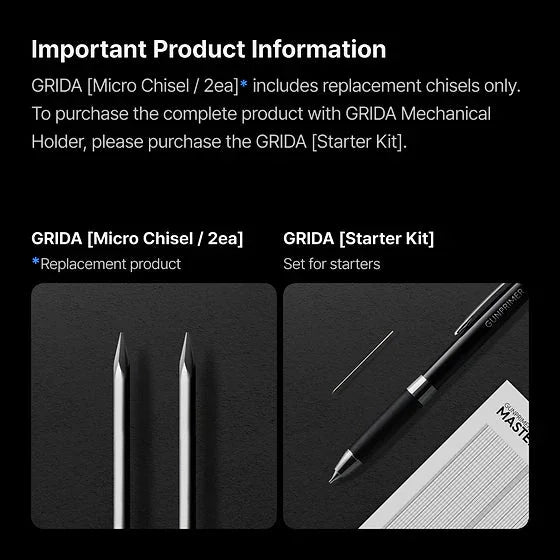 Gunprimer Micro Chisel for Grida (2pcs) - A-Z Toy Hobby
