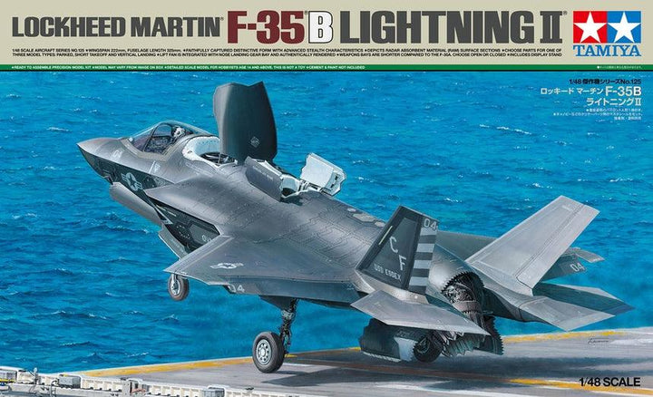 Tamiya 61125 Lockheed Martin F-35B Lightning II 1/48 Model Kit - A-Z Toy Hobby