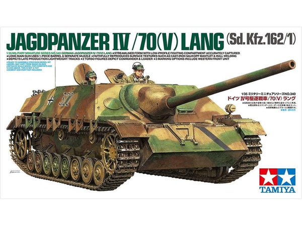 Tamiya 35340 German Jagdpanzer IV/70(V) Lang 1/35 Model Kit - A-Z Toy Hobby