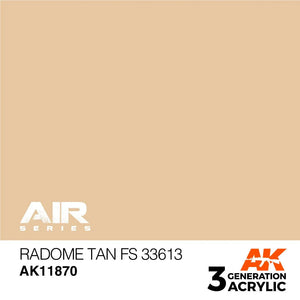 AK Interactive AK11870 3G Air Radome Tan FS 33613 Paint 17ml - A-Z Toy Hobby