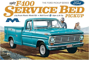 Moebius 1239 1967 Ford F-100 Service Bed Pickup 1/25 Model Kit - A-Z Toy Hobby