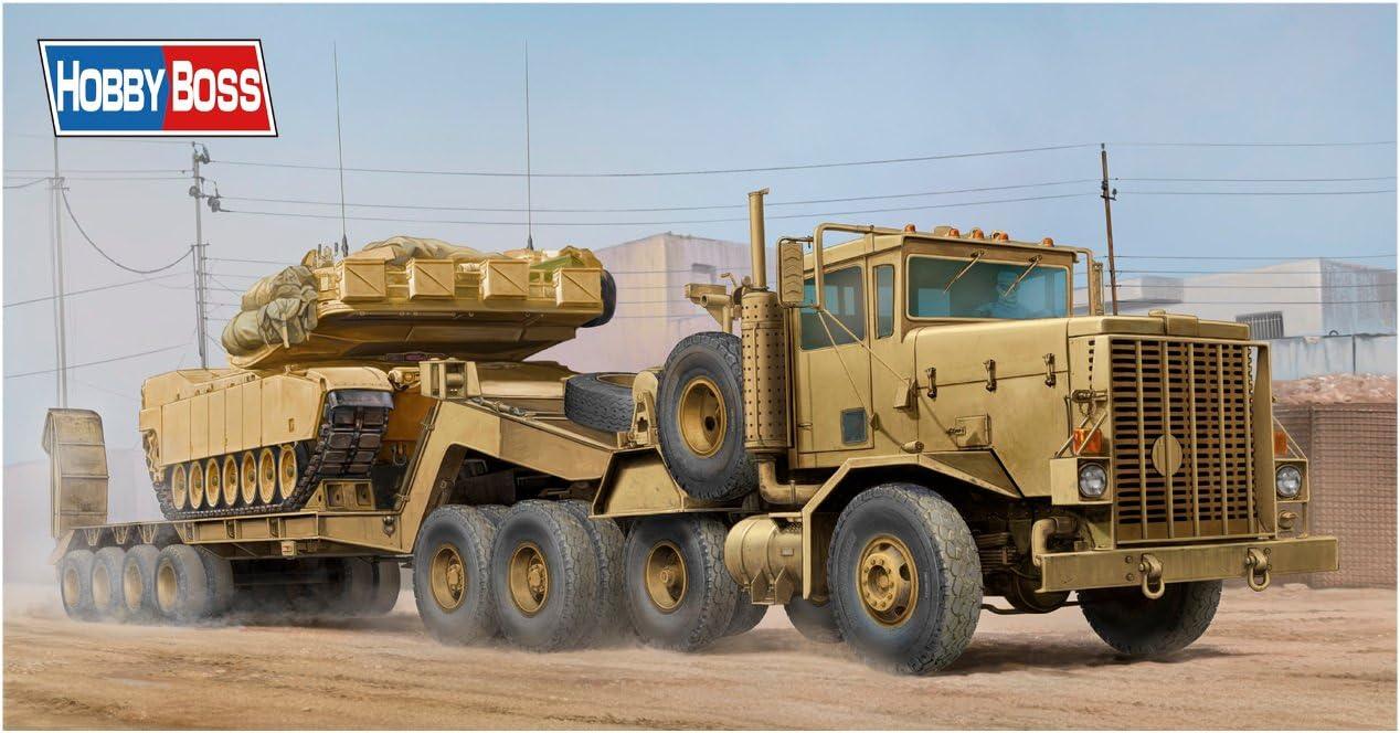 Hobby Boss 85519 M911 C-HET w/ M747 Heavy Equipment Semi Trailer 1/35 Model Kit - A-Z Toy Hobby