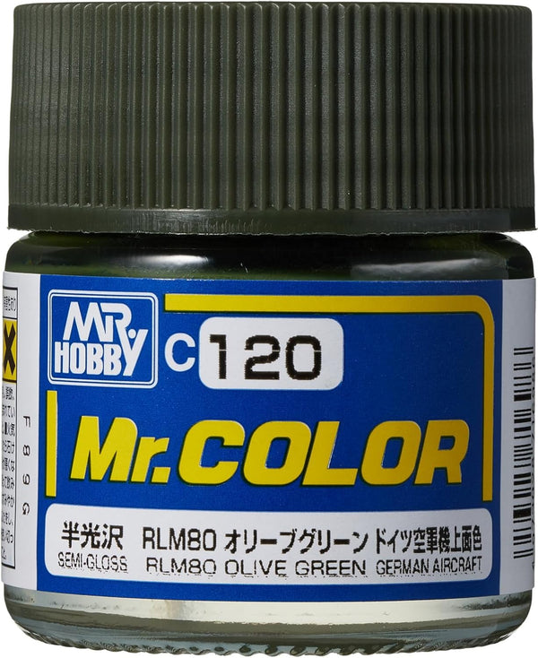 Mr. Hobby C120 Mr. Color RLM80 Olive Green Lacquer Paint 10ml