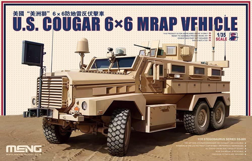 Meng US Cougar 6x6 MRAP Vehicle 1/35 Model Kit - A-Z Toy Hobby